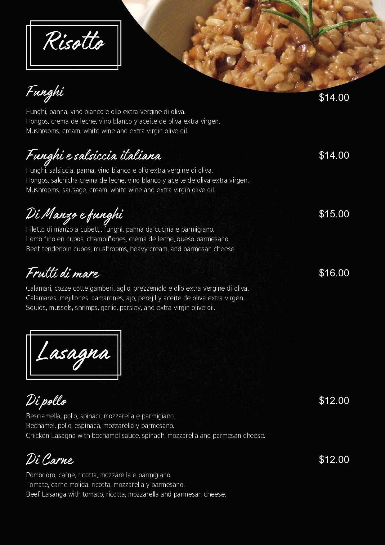menu trattoria pizzeria napoli page 0010